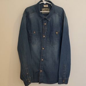 Zara Boys denim Button-down shirt size 13/14
